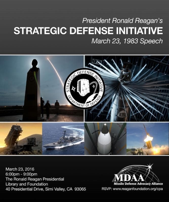 Reagan SDI Anniversary Invitation