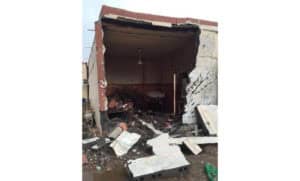 Destroyed house