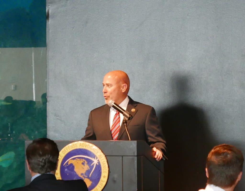 Congressman Tom MacArthur (R-NJ-3) addressing attendees of the New Jersey Defenders of the Year.